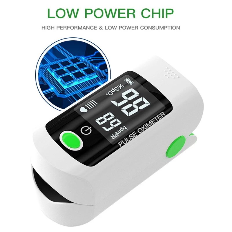 Портативный пальцевой Пульсоксиметр PR частоты сердечных сокращений сердечный
