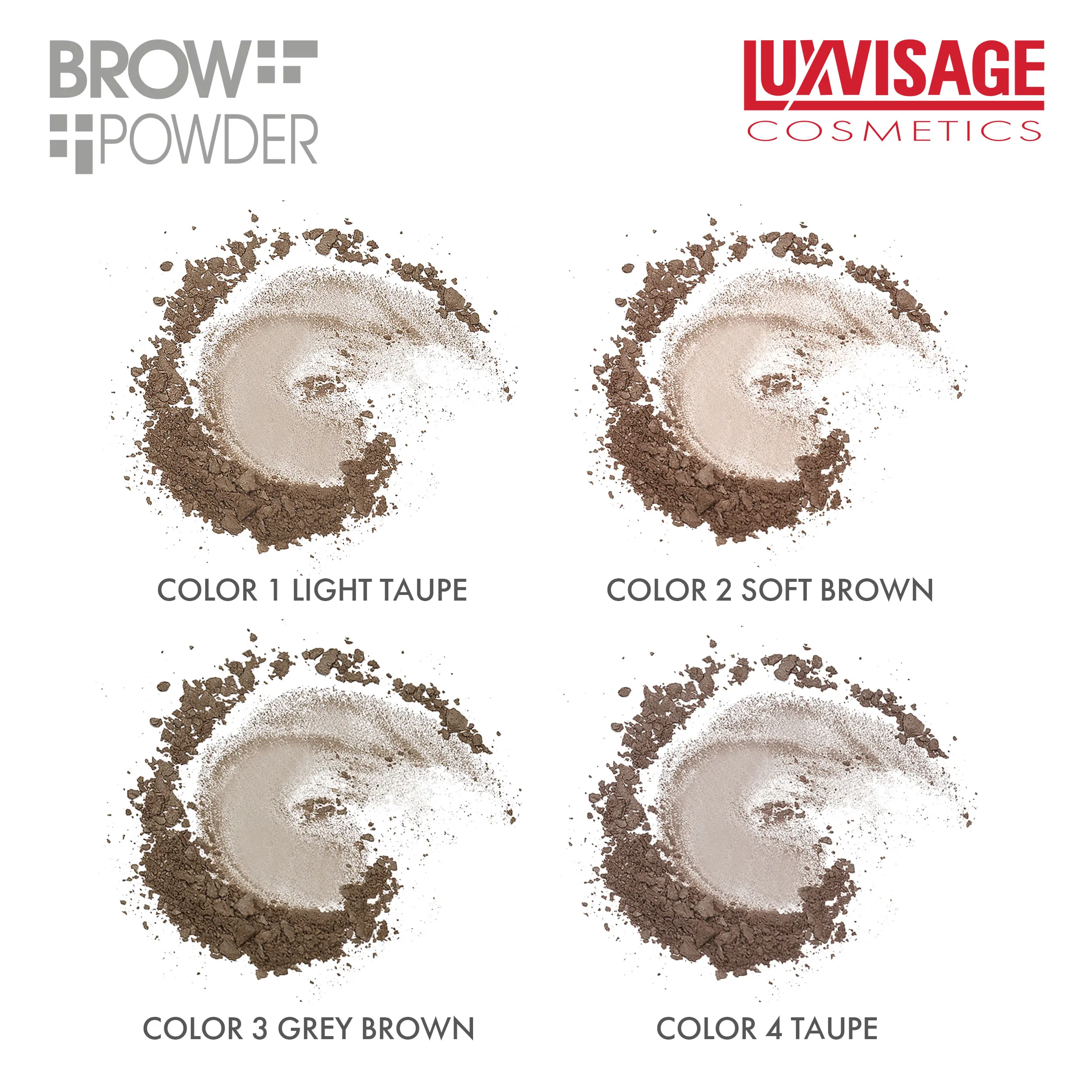 LUXVISAGE Пудра для бровей Brow powder 1 7 г| |