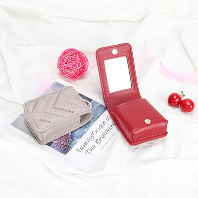 

Red Free Engraving Leather Men Wallet Coin Pocket Purse Small Card Holder Chain PORTFOLIO Gift Wallet for Women Drop Ship