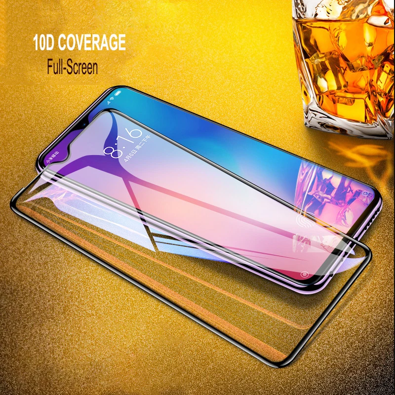 10D изогнутое защитное стекло с полным покрытием для Xiaomi mi 9 SE CC9 MT закаленное Pro 8 X 3