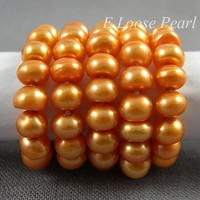 new arrival freshwater pearls loose beads orangle 6 7mm one full strand diy jewelry making for necklace bracelet earrings