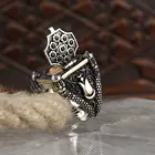 Циркон 925 серебро гравировка традиционная ручная работа Турецкая вывеска кольцо лучшая ручная работа Высокое качество ювелирные изделия подарок для женщин мужчин
