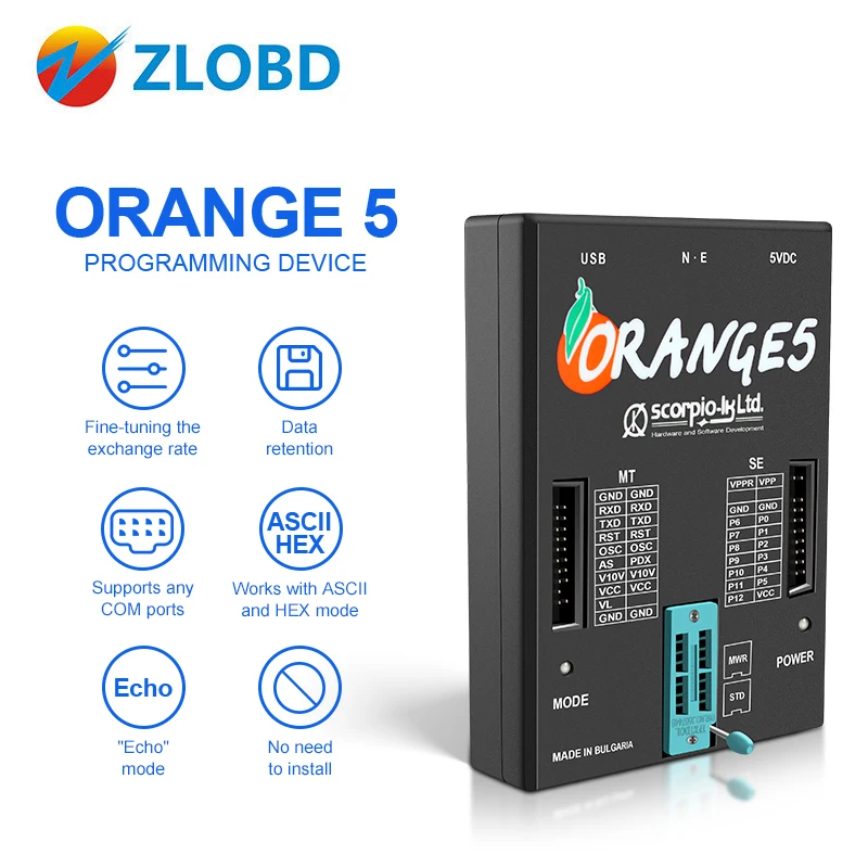 Orange5 программатор полный набор OEM оранжевый 5 программатор с полным адаптером и аппаратное обеспечение устройства+ Расширенная функция
