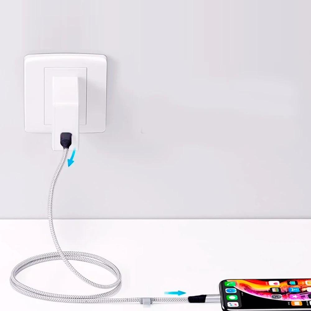 Кабель Usb Type c для lightning совместимый с iphone 12 серии usb кабель быстрой зарядки