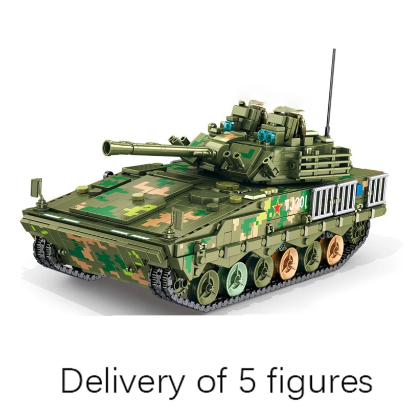 

Новая Военная серия Танк 04A пехотная Боевая модель автомобиля кирпичи MOC боевая игра оружие строительные блоки игрушки для детей Подарки