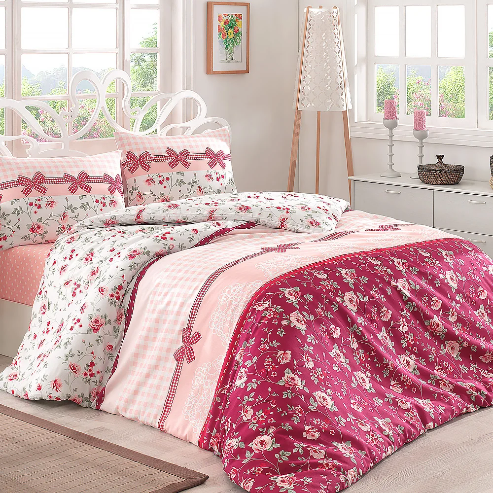 Комплект постельного белья Lady Moda | Роскошный комплект Ranforce Kuki Twin/Full/Queen/King Size 3/4/5