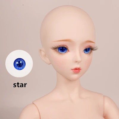 star Fortune Days 1/3 BJD SD кукла 14 мм цветные стеклянные глаза reborn девушки глаза высокое качество аксессуары игрушки - Цвет: star