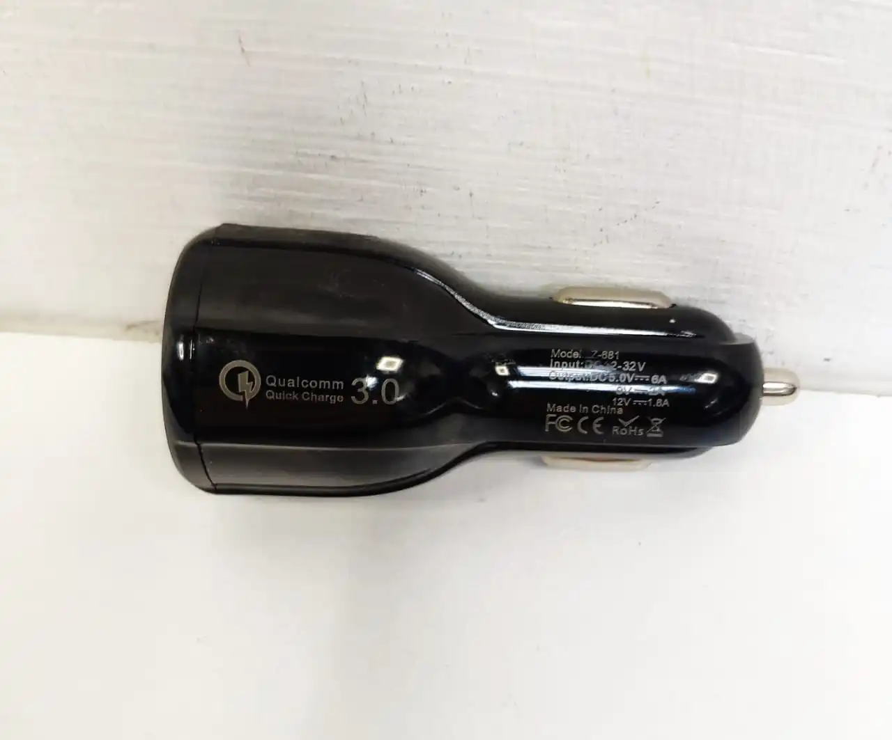 Авто зарядное в прикуриватель Быстрое Qualcomm QC 3.0 32W 2 USB порта мощная 3.1 Android iPhone Samsung