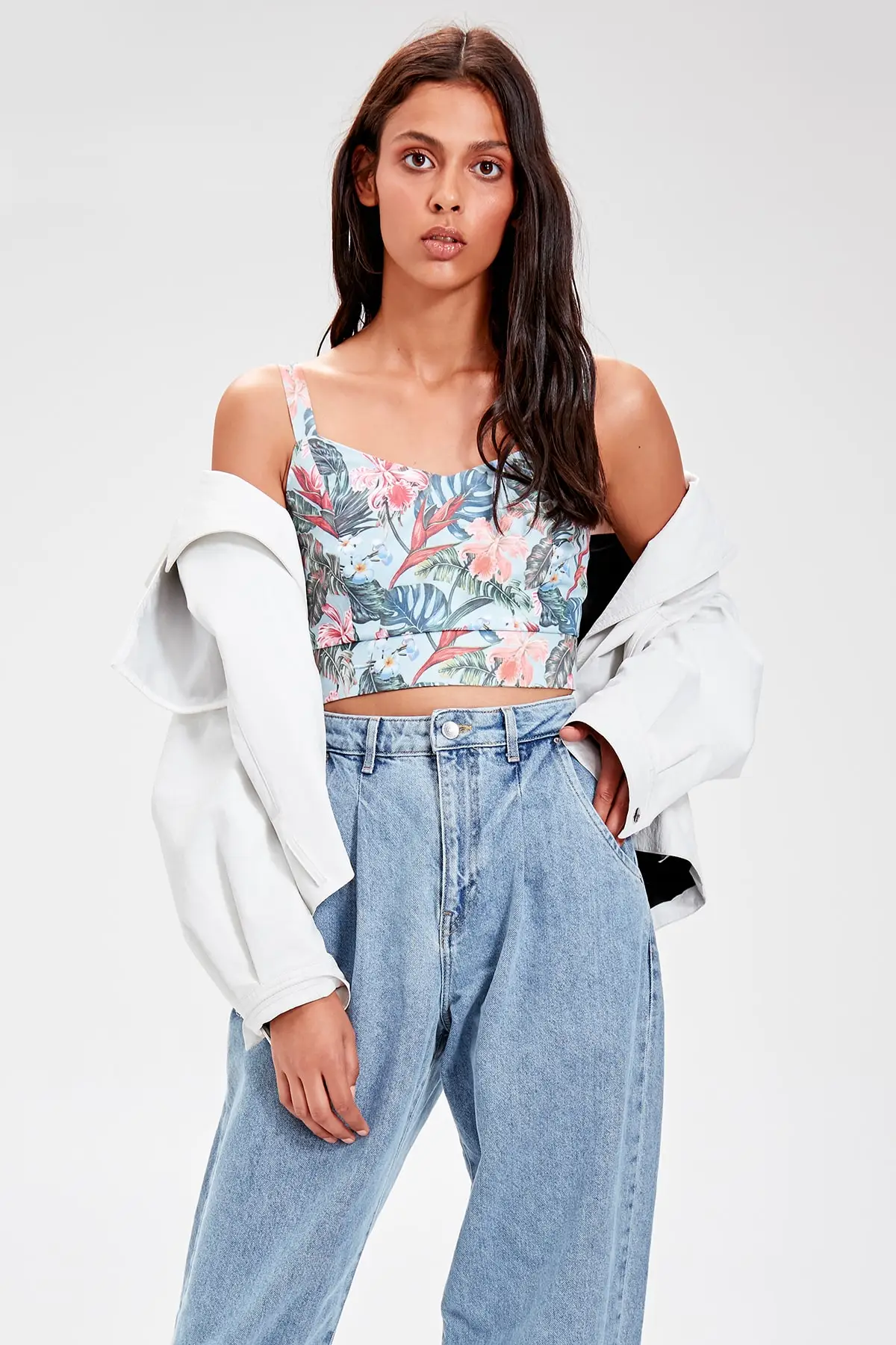 Блузка с принтом TWOSS19BZ0125|Блузки| |