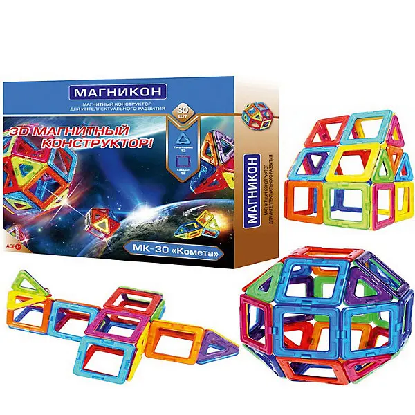 Магнитный конструктор Магникон " Комета", 30 деталей