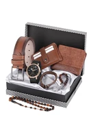 gift collection special boxed mens wristwatch card holder bracelet belt wallet key chain rosary accessory elegant stylish desig