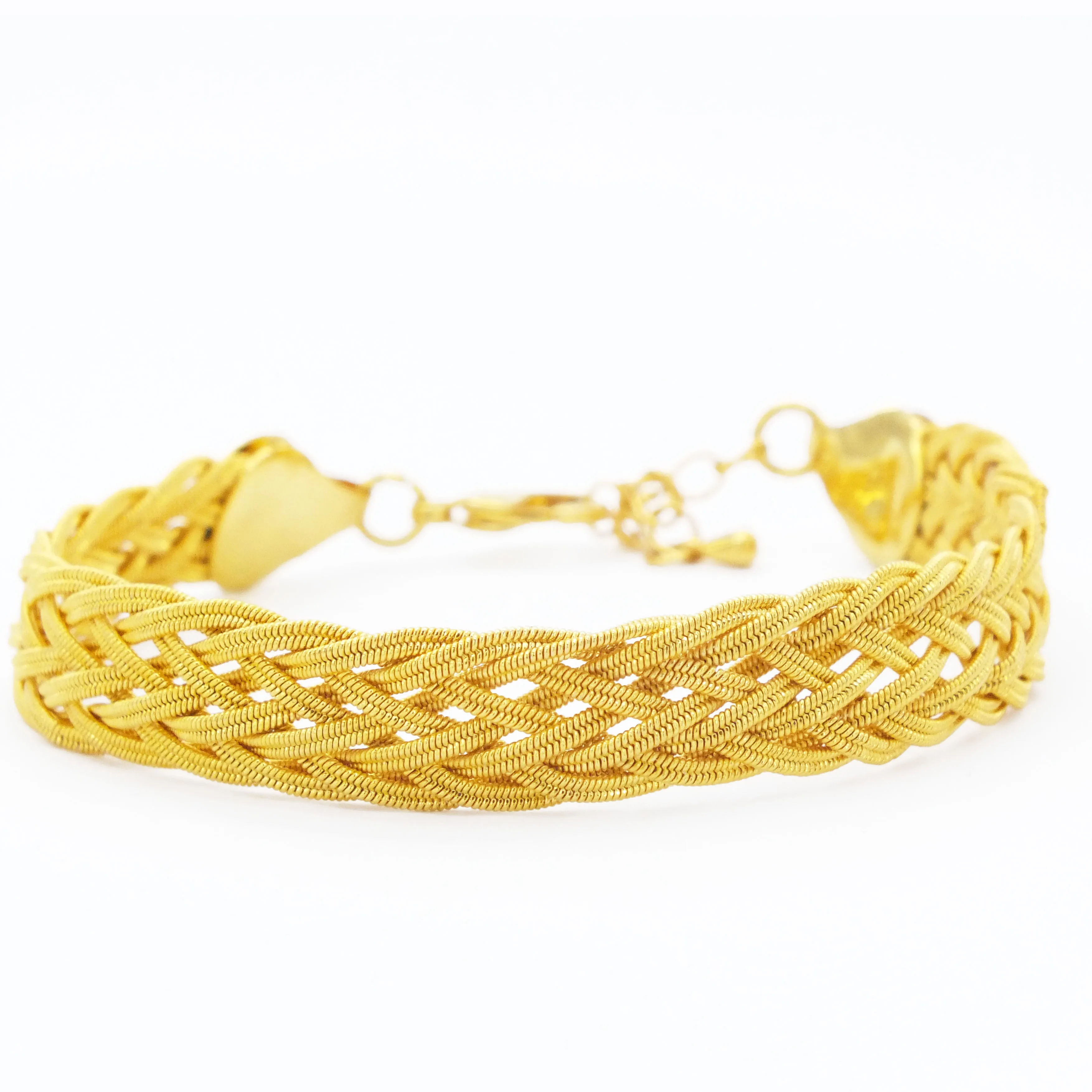 

FerizZ Gold Plated Stainless Steel Fashion Bracelet - Çelik Üzerine Altın Kaplama Moda Bileklik Ayarlanabilir 20-24cm