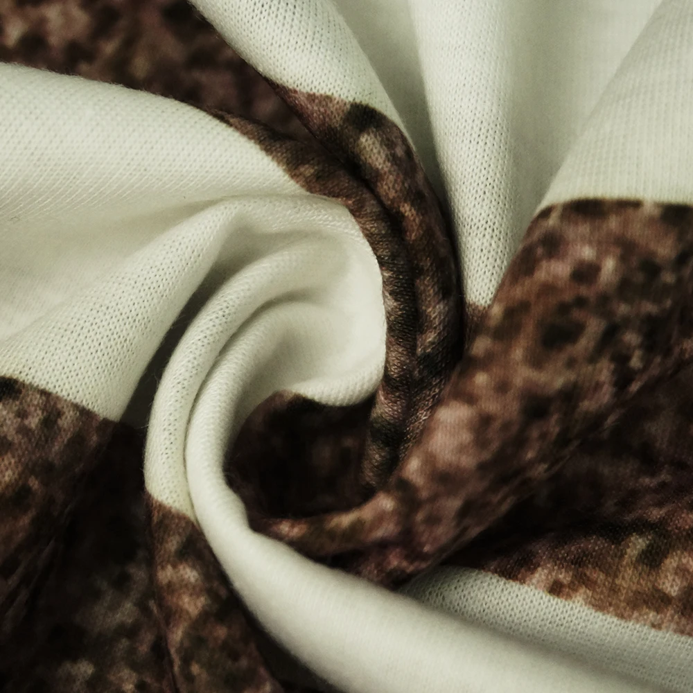 

Fashion Autumn Striped Pattern Pullover Women Casual Loose Crew Neck Split Side T Shirt Spring Off Shoulder Long Sleeve Tops