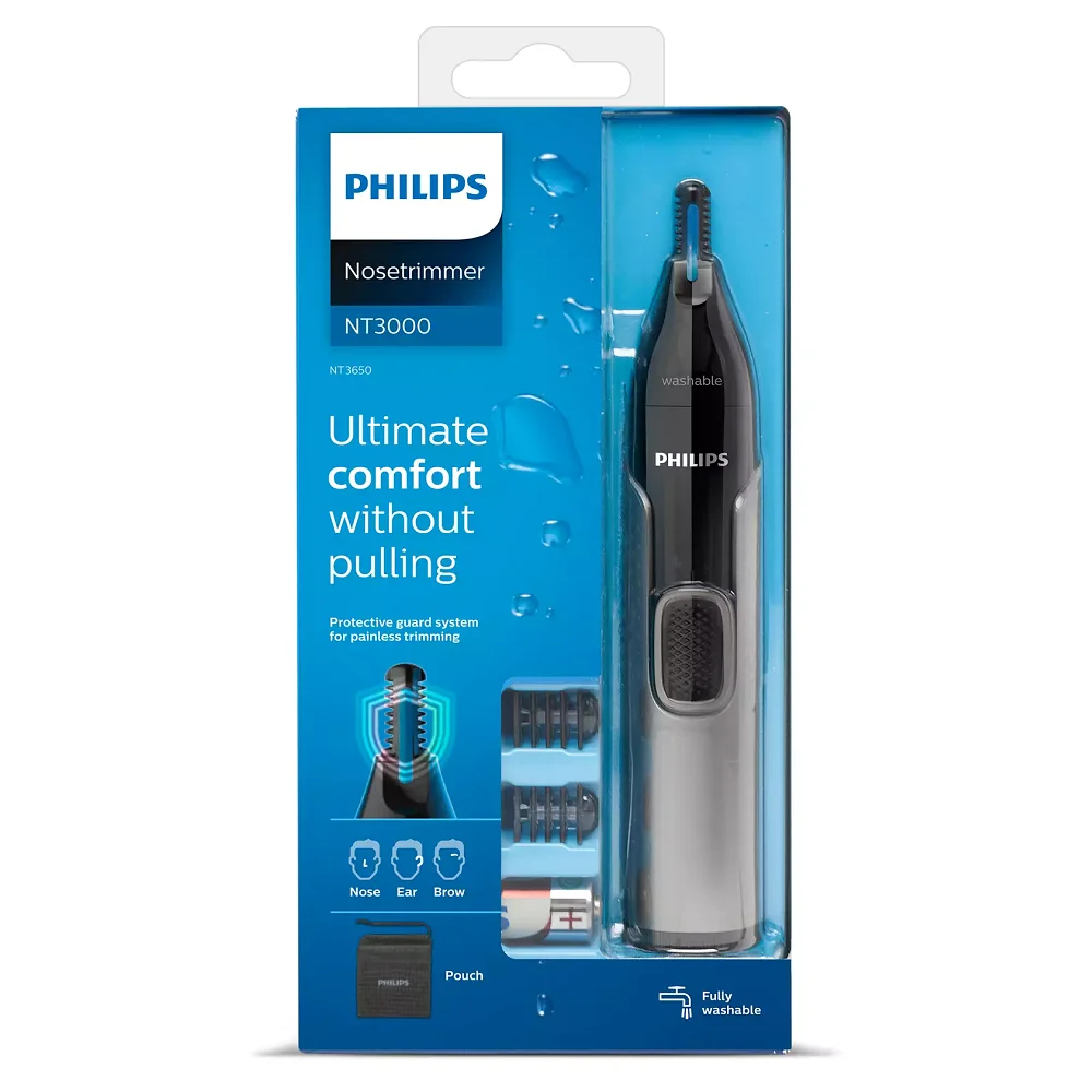 Триммер Philips NT3650 для стрижки волос в носу ушах и на бровях | Бытовая техника