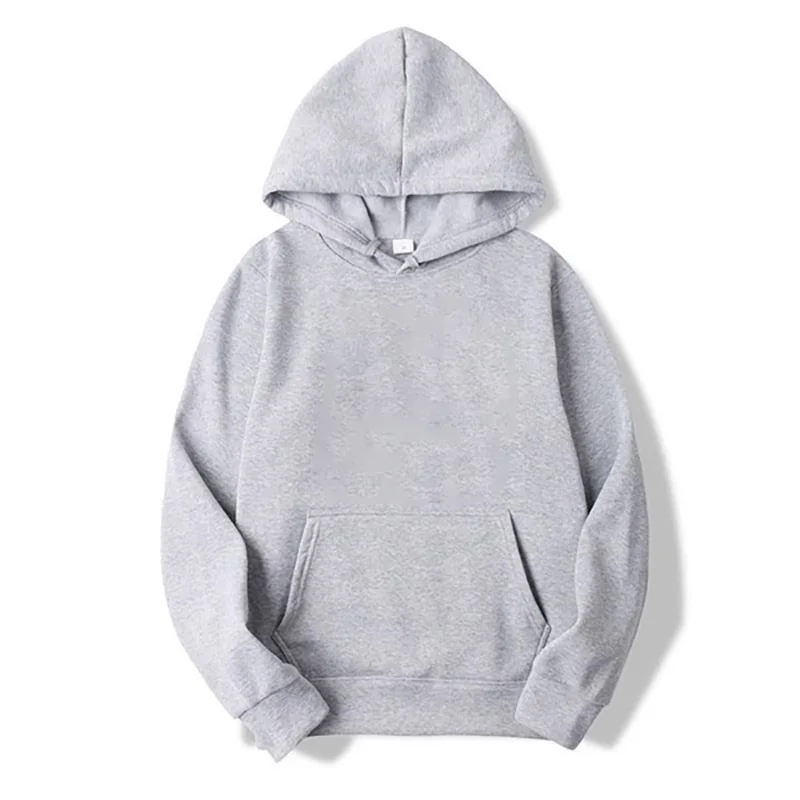 Solid Color Hoodie Long Sleeve Black Hooded Street Casual Sweatshirt
