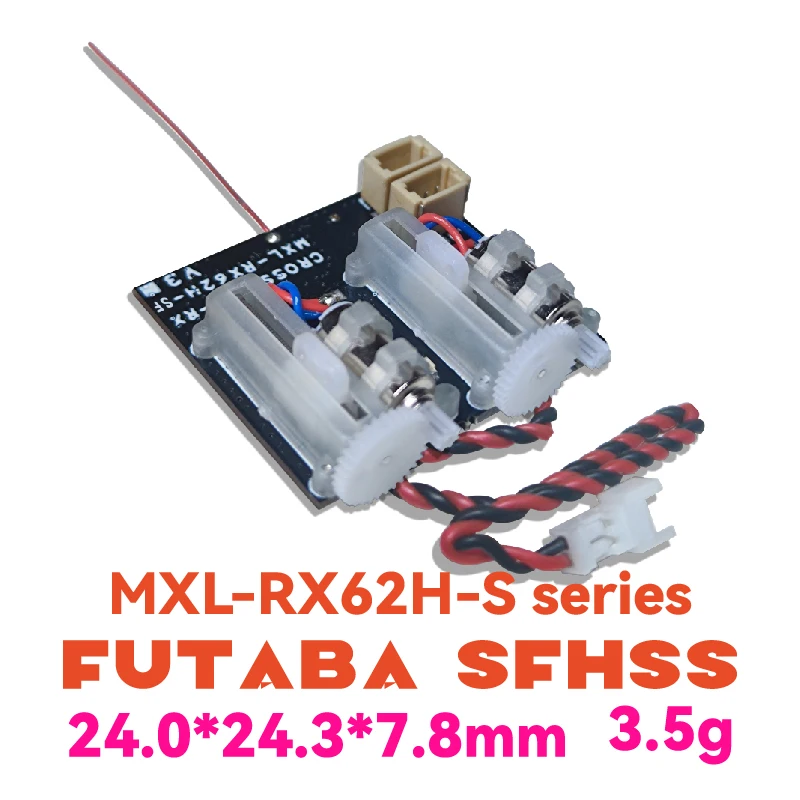 MXL-RX62H-S/S-G (Futaba SFHSS) Receivers/linear servos/Built-in brushed ESC/SR3X/GYRO/mini RC model aircrafts