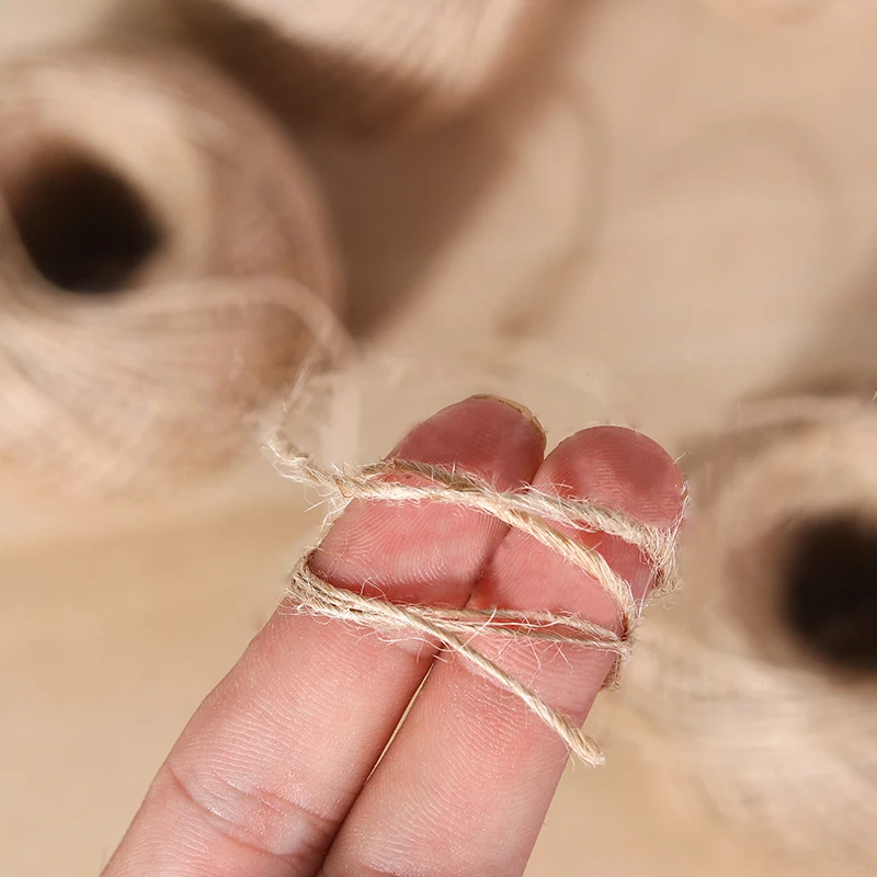 

100M/Roll Long Jute Rope Natural Linen Rustic String Cord Rope DIY String Wrapping Cords Thread Home Decor Accessories