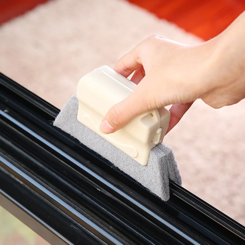 

Window Groove Cleaning Brush Quickly Clean All Corners and Gaps Magic Cleaning Brush Replacement Cloth