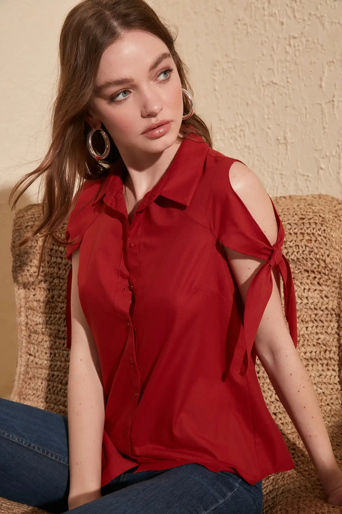 Рубашка без рукавов TWOSS20GO0051|Рубашки| |