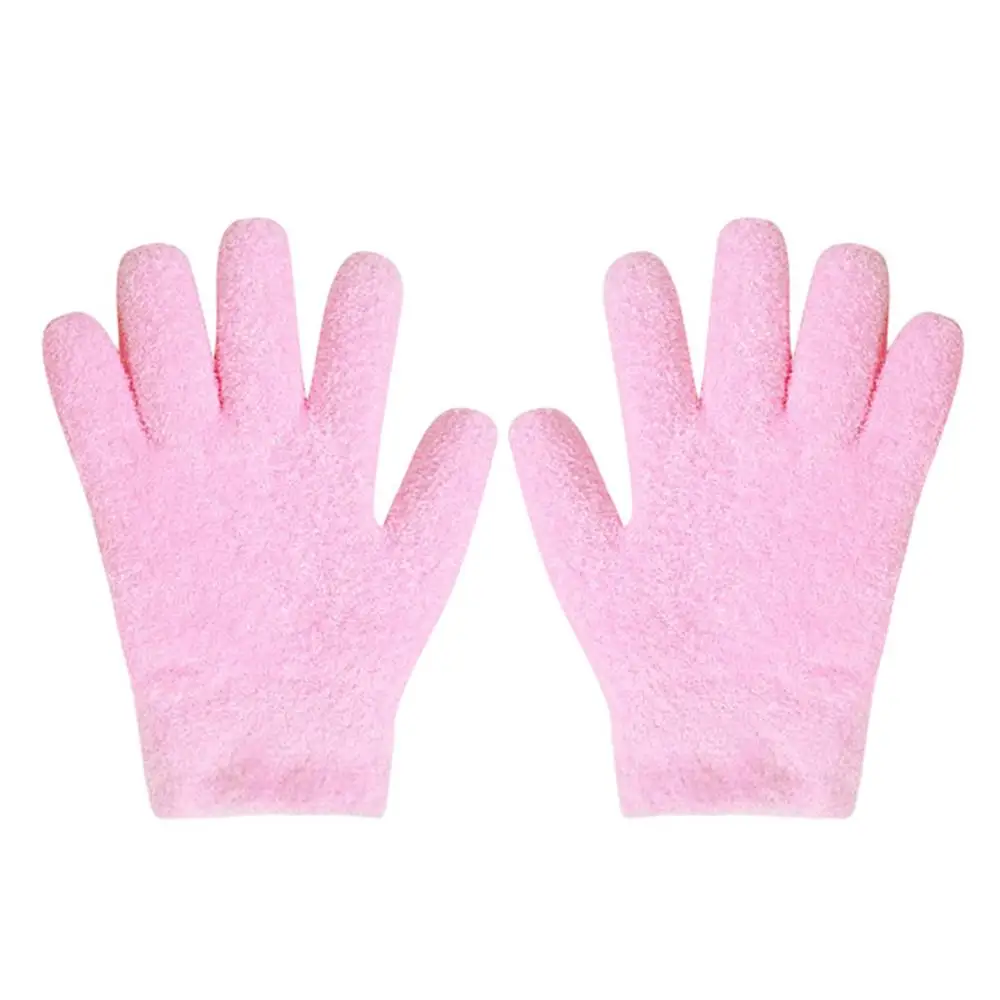 PINK 2 шт. носки розовые увлажняющие смягчают ремонт треснутых ног для кожи рук Лечение гелевые спа-носки Уход за ногами растягивающийся Уход за ногами - Цвет: PINK