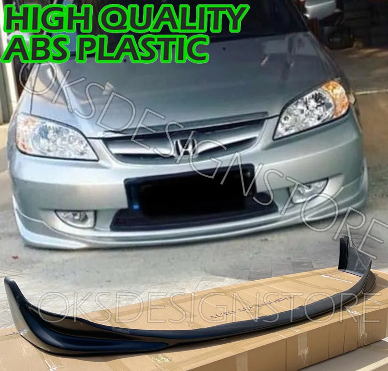 Пластиковый сплиттер-диффузор для переднего бампера JDM HONDA Civic VTEC2 2004 2005 2006 S2000 |