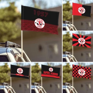 Image for Hapoel Ashdod Fc In the Breeze Flag Car Flag - Dou 