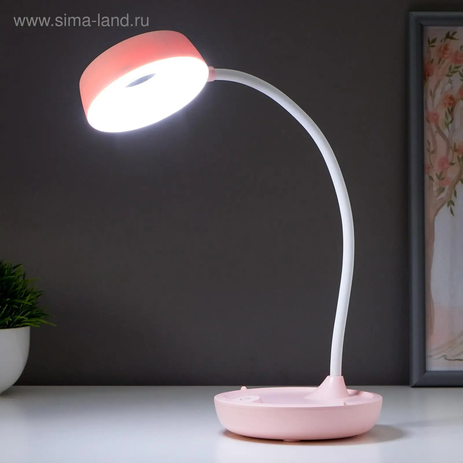 Настольная лампа светодиодный LED подставка для телефона лупа |