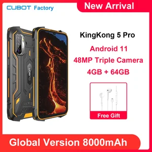 in stock cubot kingkong 5 pro 8000mah android 11 rugged smartphone ip68ip69k global version 4gb64gb dual speaker nfc free global shipping
