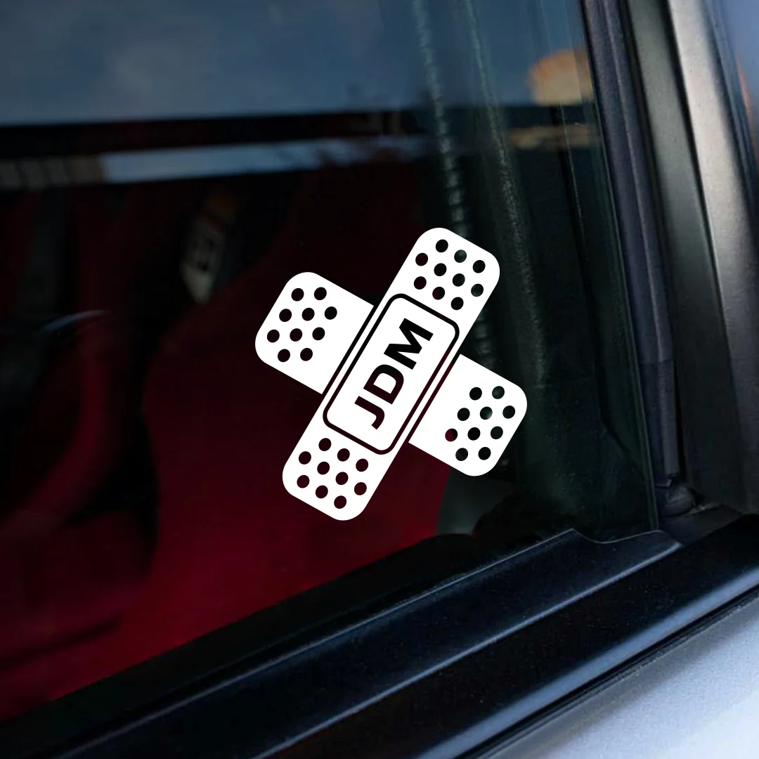 Наклейка на машину - JDM Пластырь. Виниловая наклейка авто Пластырь стикер |