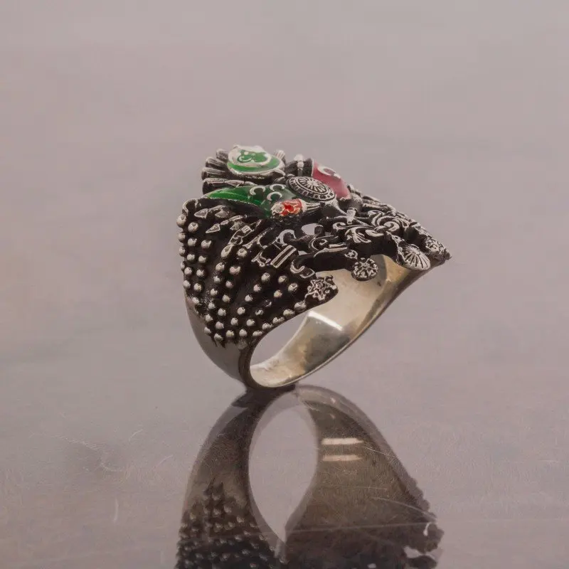 Серебряное кольцо из стерлингового серебра 925 пробы с Османской империей модное