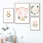 LDS девушки декорация с крещением I am a child of God холст печать храм CTR пыльный Румяна цветочный розовый Акварель картина Декор стены