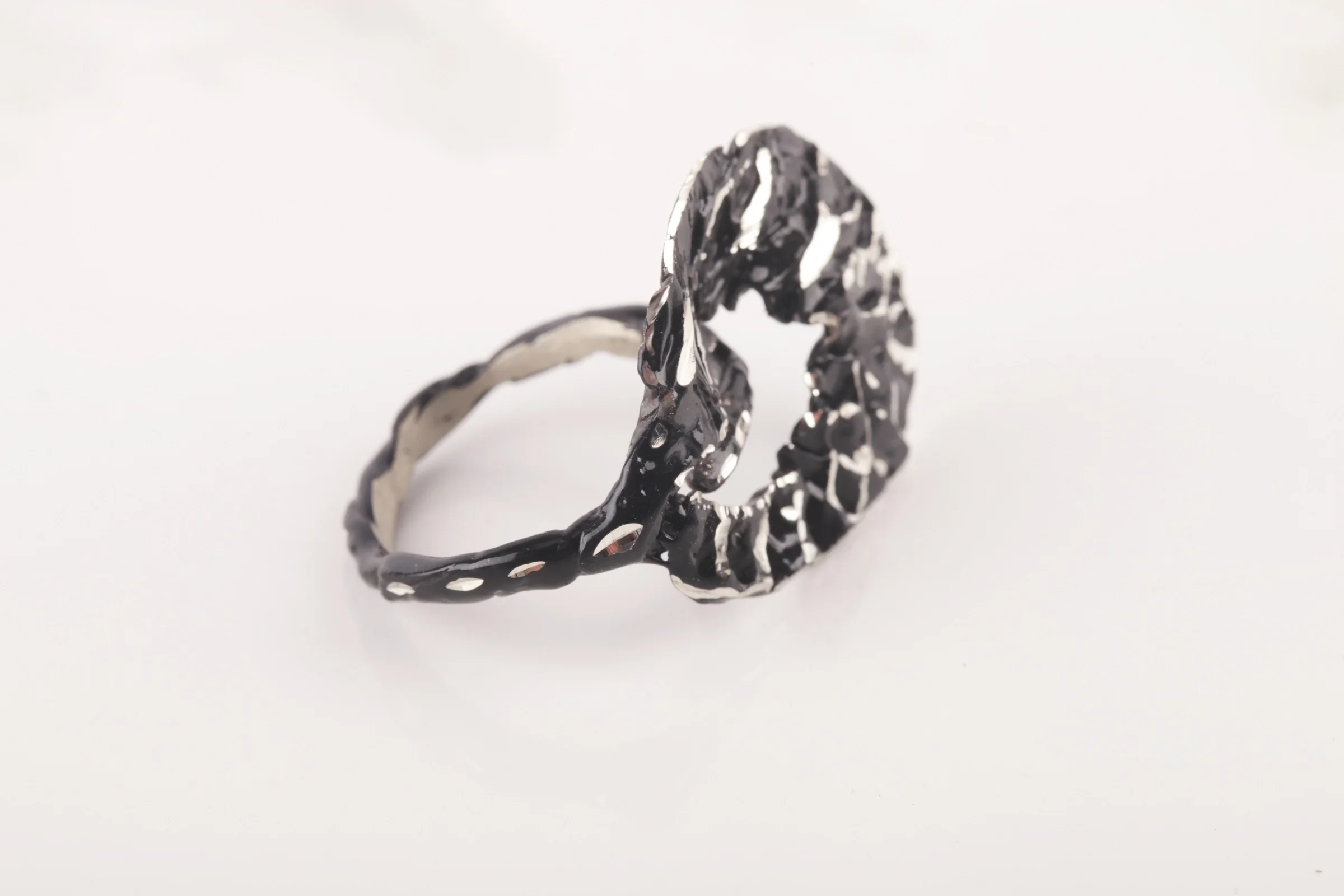 

UM US JEWELRY Black Color Unisex Ring