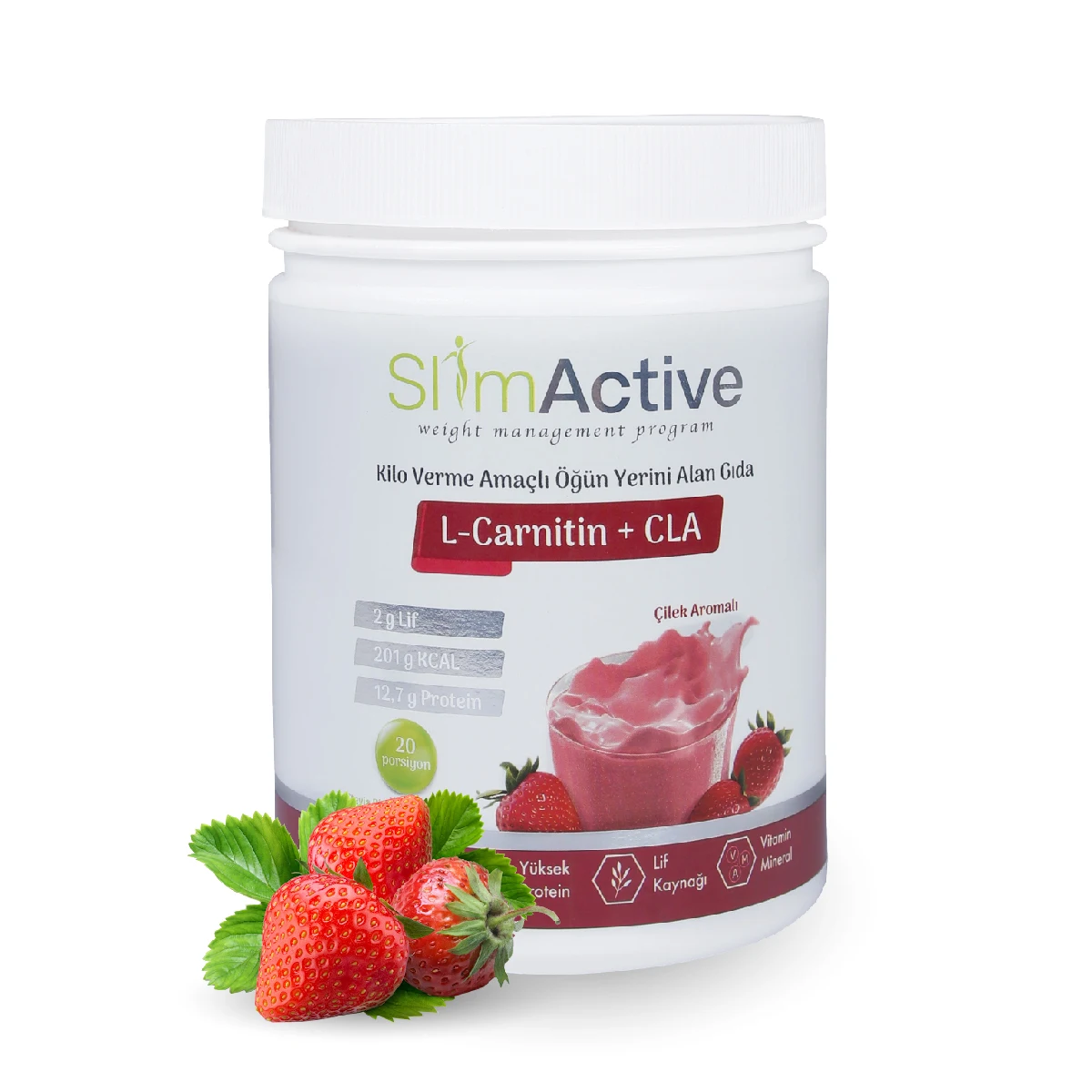Slim Active Formula 1 Healthy Meal Nutritional Shake Mix Strawberry 420g Milk Protein L-Carnitine CLA Prebiotic Stevia Diet | Бытовая