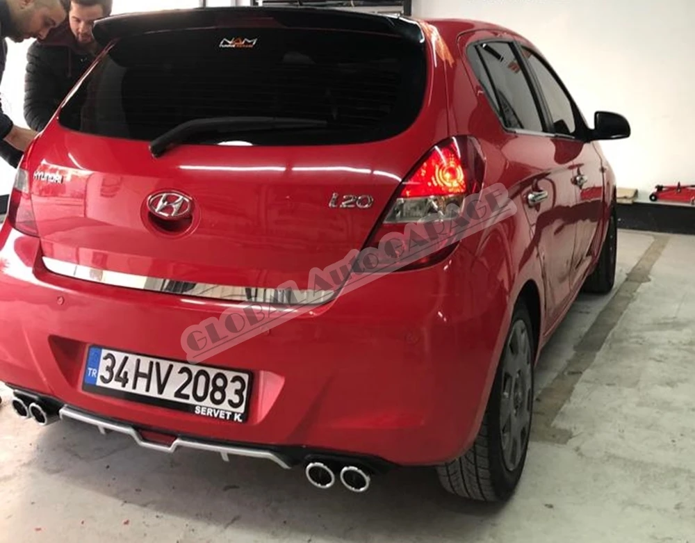 Рассеиватель для Hyundai I20 2009 2010 2011 2012 2013 2014 удлинитель заднего бампера