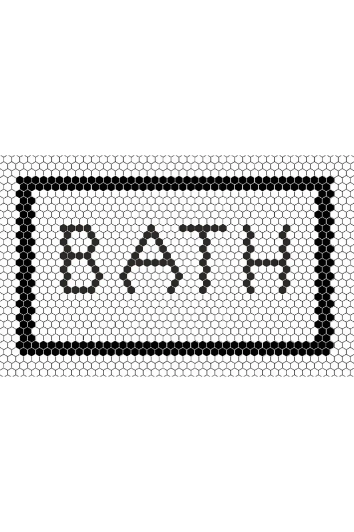 

Raw white Floor Bath Printed Carpet