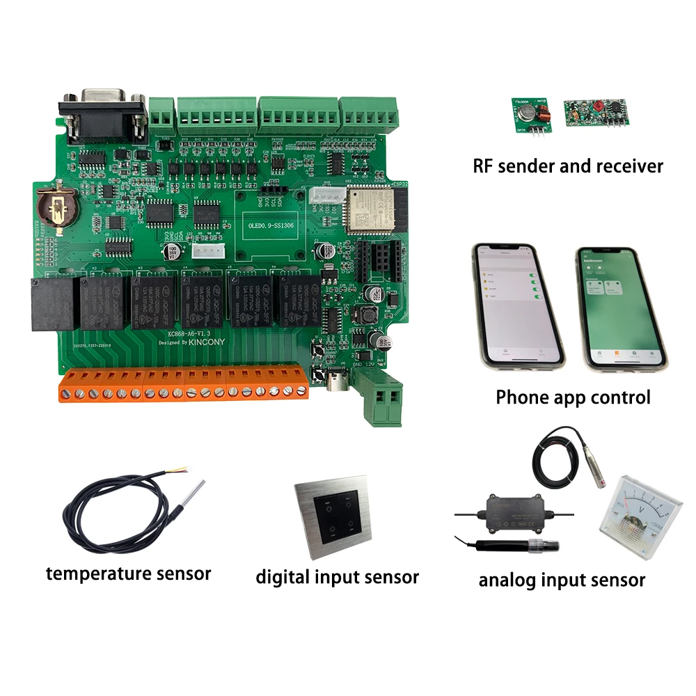 KC868-A6 Ethernet-реле для сети ESP32 макетная плата Wifi коммутатор MQTT TCP Web HTTP ESPhome домашний
