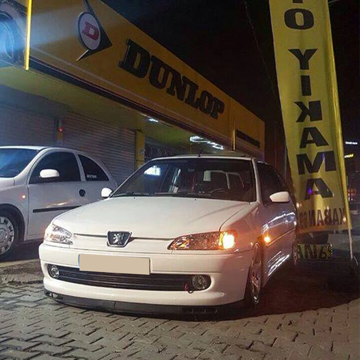 Для Peugeot 106 laguna модель передний спойлер бампера v-стиля евро Универсальный 2 шт