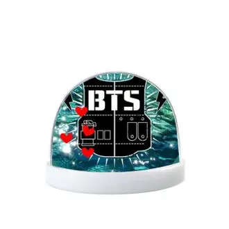 Водяной шар BTS БТС №19 Блестки-сердечки | Дом и сад