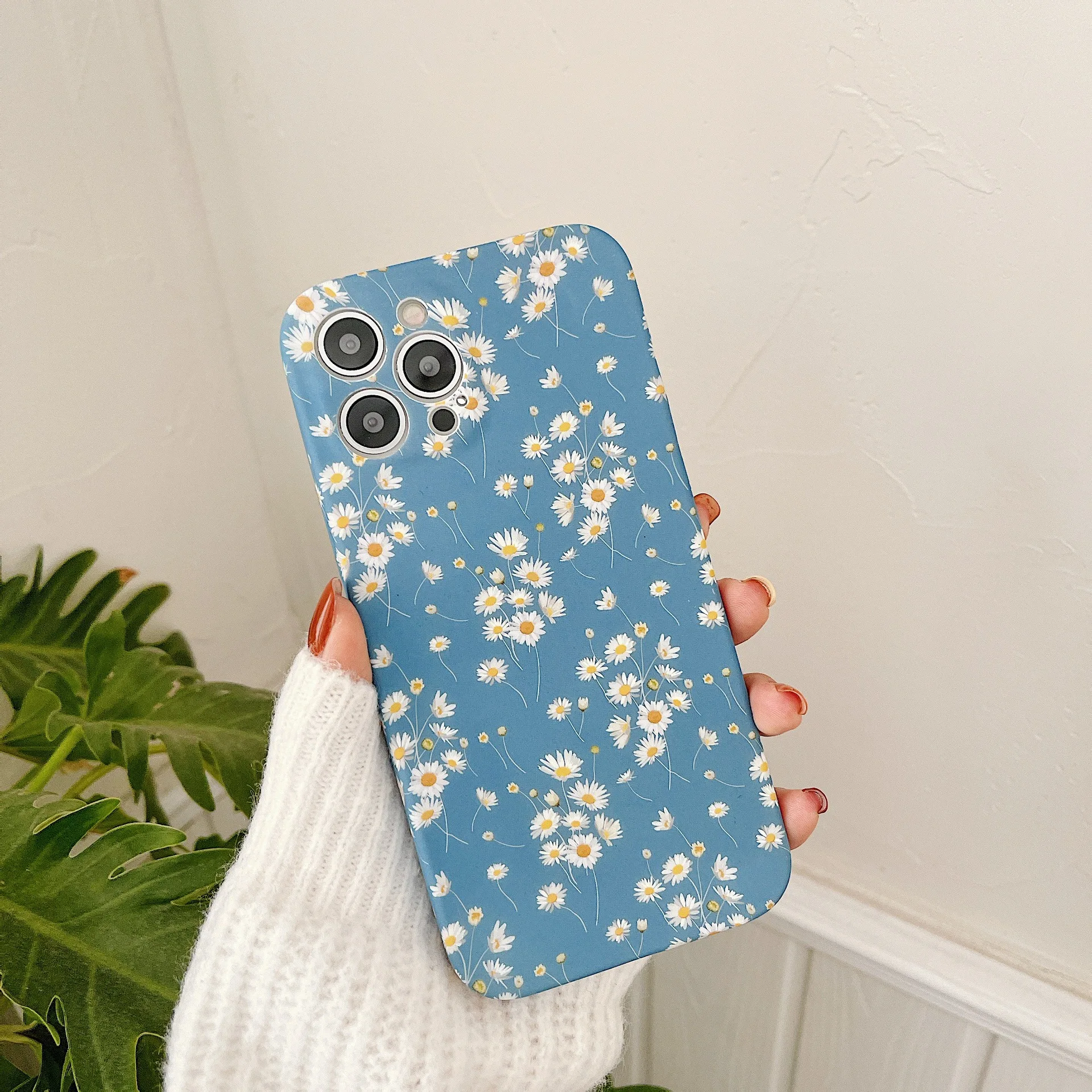 

Soft TPU Back Cover For iphone X XR XS Max 7 8 6 6s Plus SE2020 Funda Daisy Flowers Phone Case For iPhone 12 Pro Max 11 Pro Max
