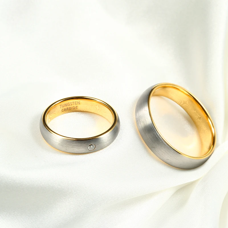 Кольца из карбида вольфрама для мужчин и женщин обручальные кольца 5 мм с