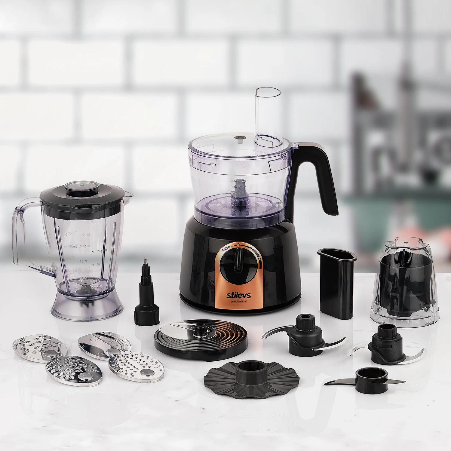 

Maxi Chef Pro Food Processor-Black & Copper