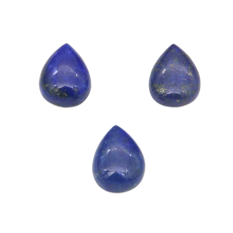 

5pcs Lapis Lazuli Teardrop Cabochons Cab 5x7-8x12mm Natural Stone Findings For Jewelry Making Ring Earrings Pendant DIY Craft