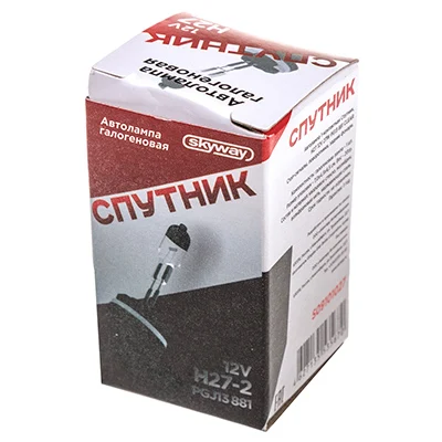 Лампа галогенная H27/881 12V 27W SKYWAY СПУТНИК (PGJ13) |