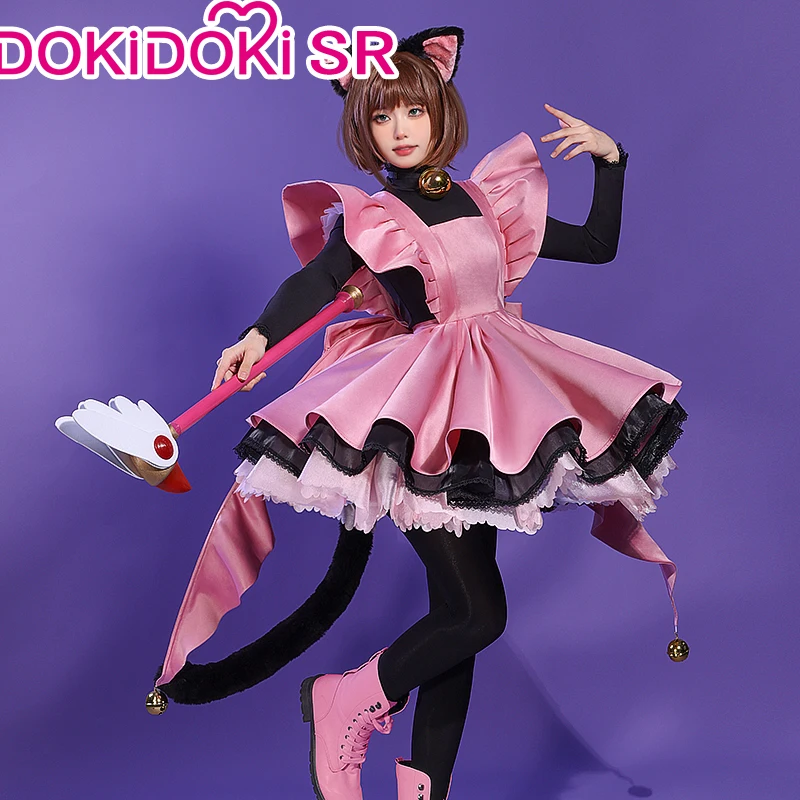 

PRE-SALE DokiDoki-SR Anime Card Captor Sakura Cosplay Kinomoto Sakura Costume Cute Black Cat Suit Women THE THUNDER
