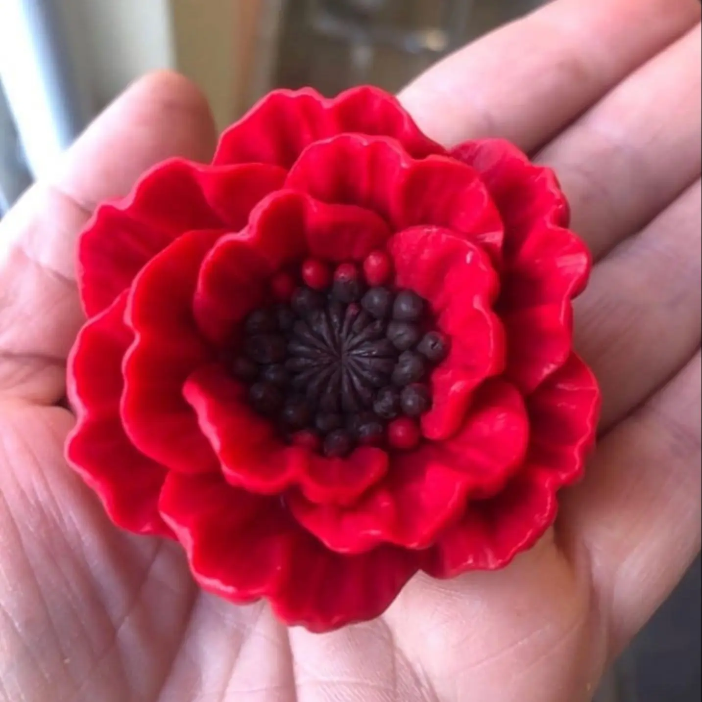 Молд Мак из пищевого силикона для шоколада мол цветок высота 3 см ширина 5см |