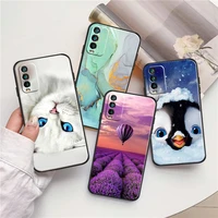 Phone Case For Xiaomi Redmi Note Pro MAX 9AT Silicone Shockproof Coque Soft TPU Cat Wolf Back Cover Funda