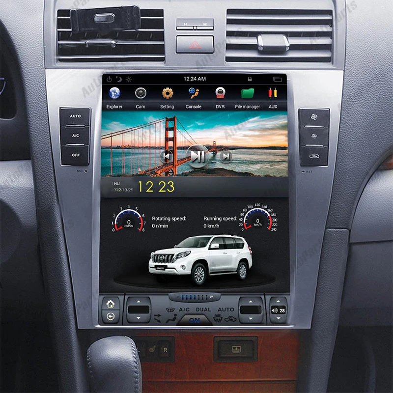 

KUKUZ 10.4" Android 9.0 Tesla Screen For Toyota Camry 2007-2011 Car Multimedia Player GPS Navigation Head Unit Car Radio Stereo