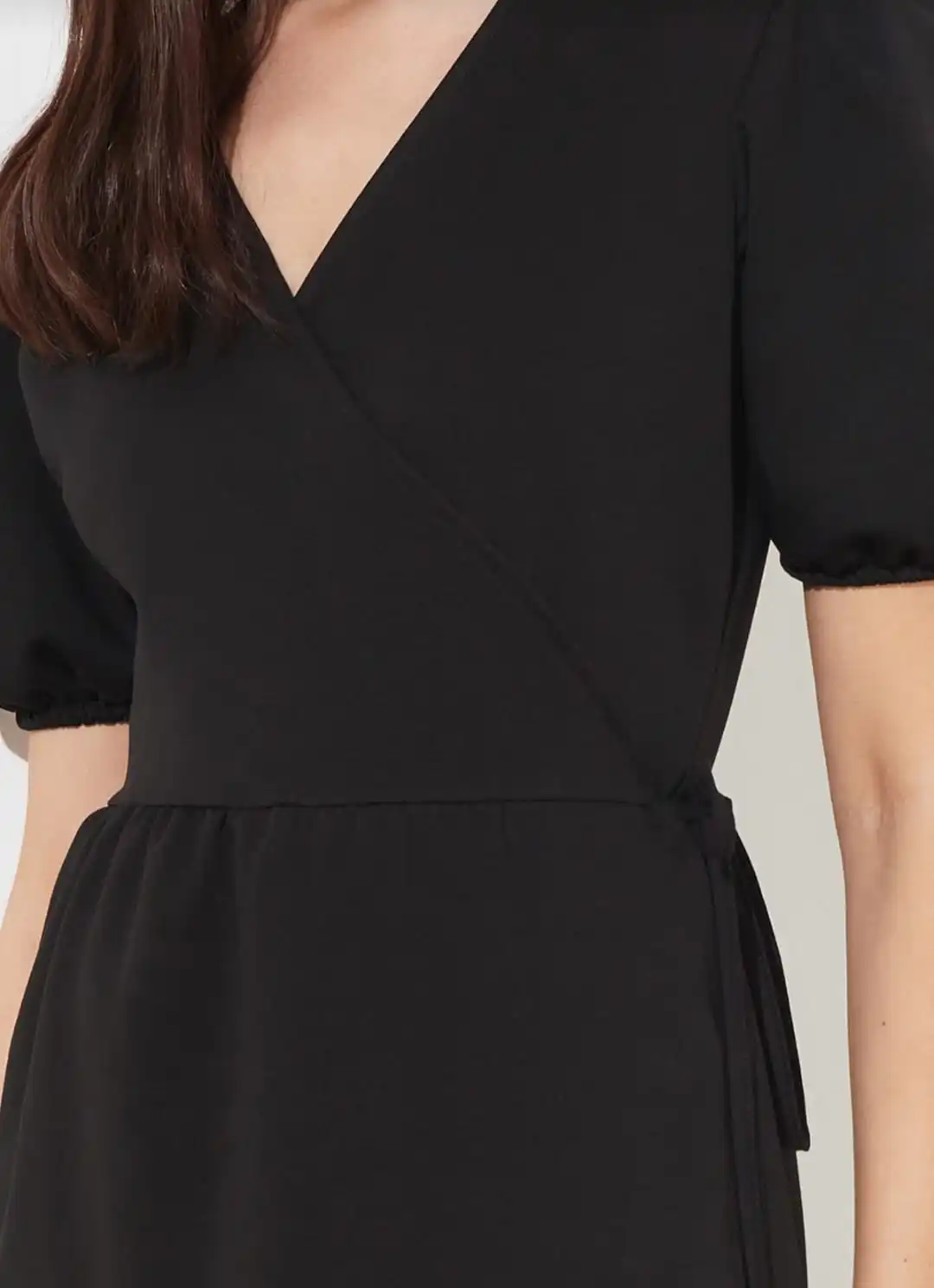 Iyah двойной воротник до груди вязаное платье. Женское черное Размеры s m l | Женская