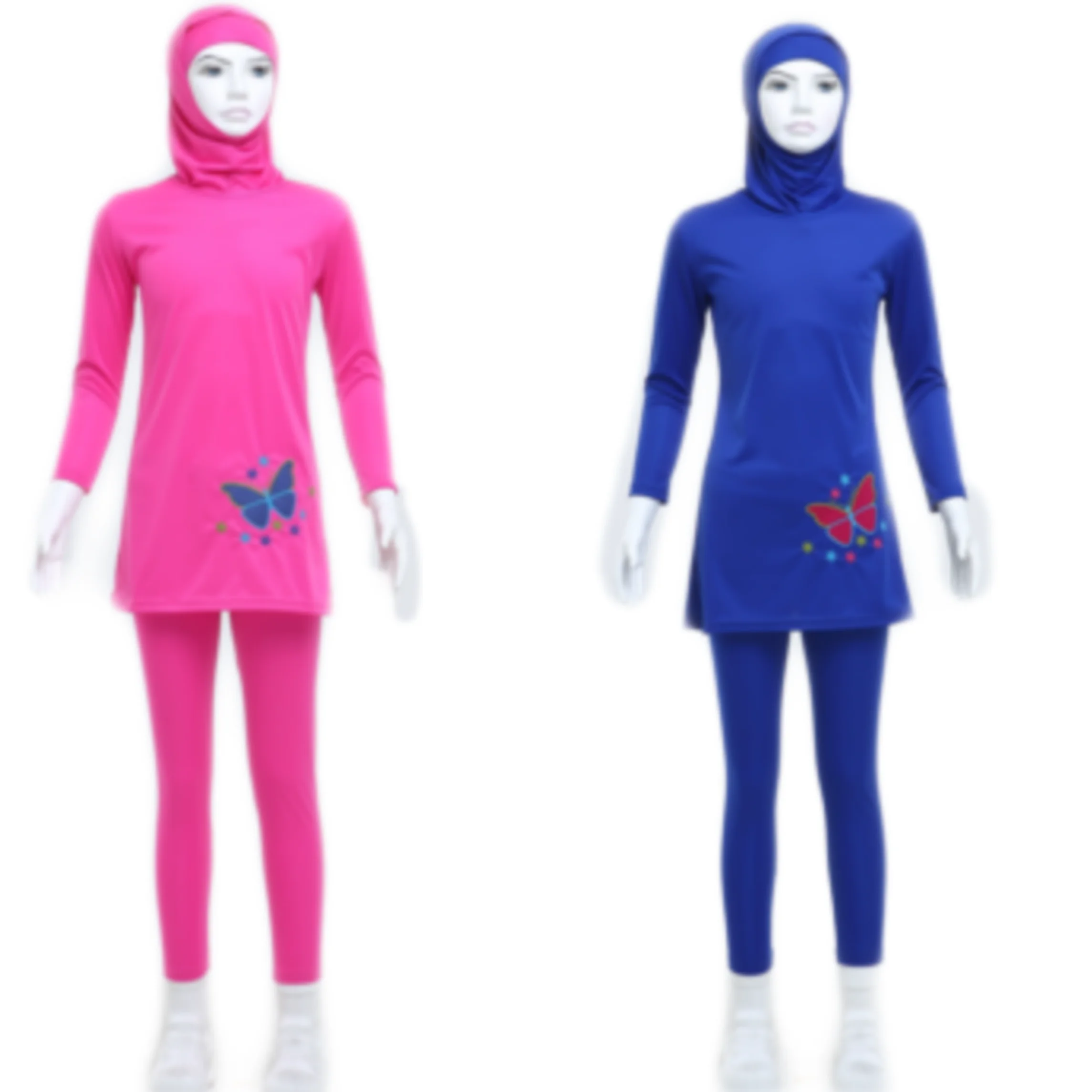 Полный хиджаб Купальник для девочек детский купальник с длинными рукавами