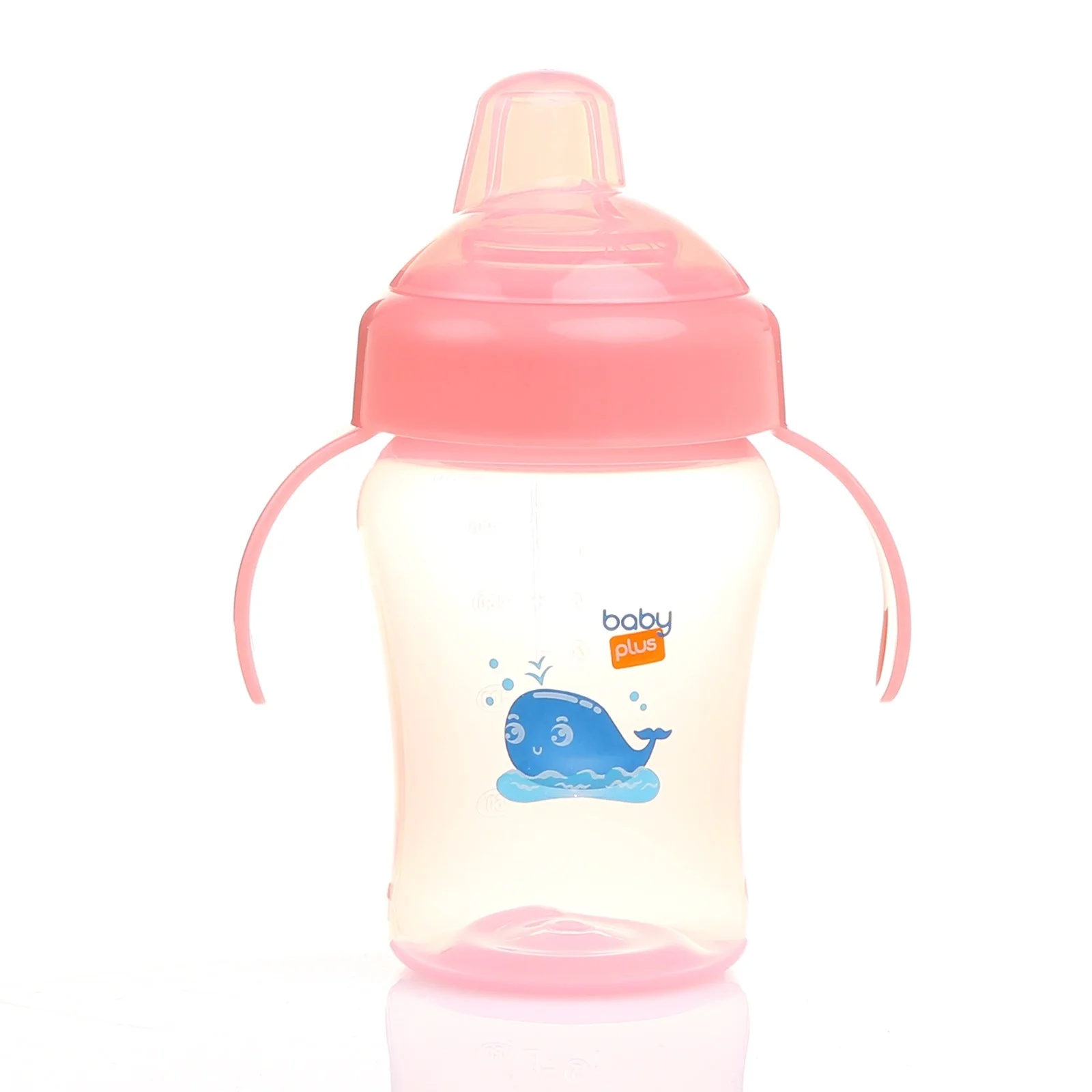 Ebebek baby plus антихолевые PP чашки с ручками 240 мл розовый|Чашки| |